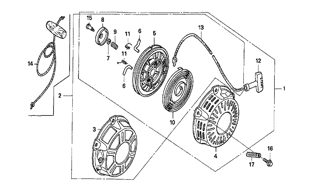 Fig-0 Diagram and Parts List for GX160K1 Type QAB3 Honda Engine