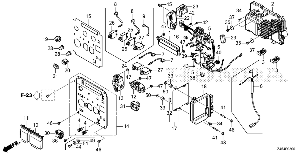 Control Panel Diagram and Parts List for EU3200I (Type  AN)(EBKJ-1000001 - 9999999) Honda Generator