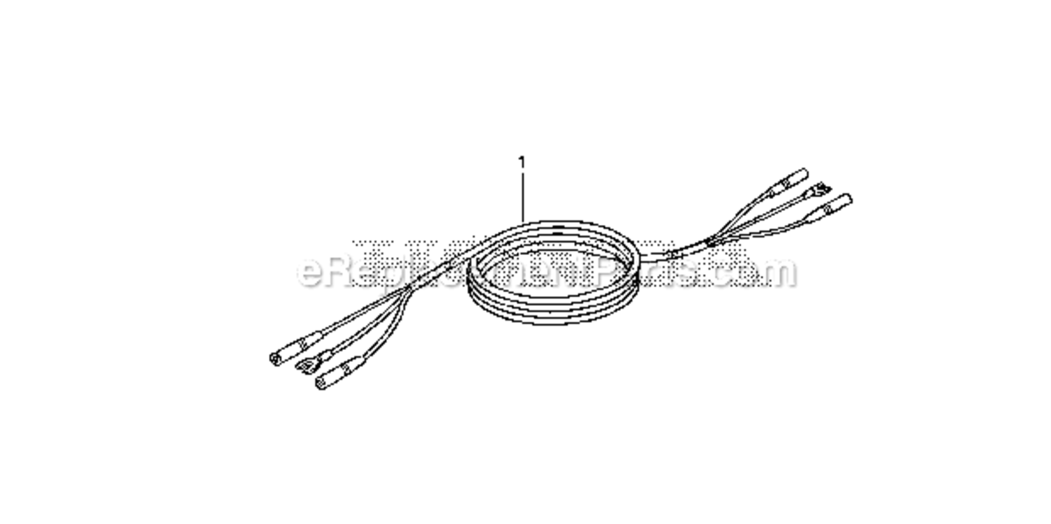Parallel Cable Kit Diagram and Parts List for EU1000I AC Honda Generator