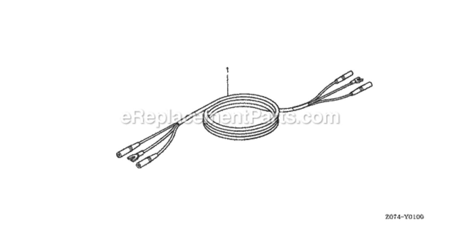 Parallel Cable Kit Diagram and Parts List for EU2000IK1 AC2 Honda Generator