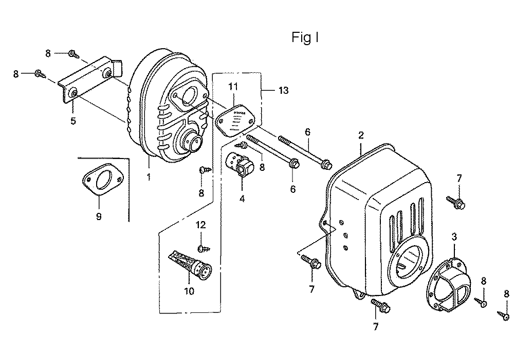 Fig-9 Diagram and Parts List for GC160A Type VHA Honda Engine