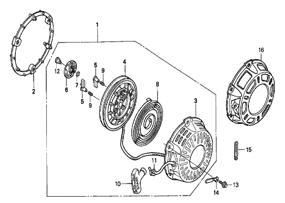 Fig-0 Diagram and Parts List for GX200 LJC1-Seri-10-1899999 Honda Engine