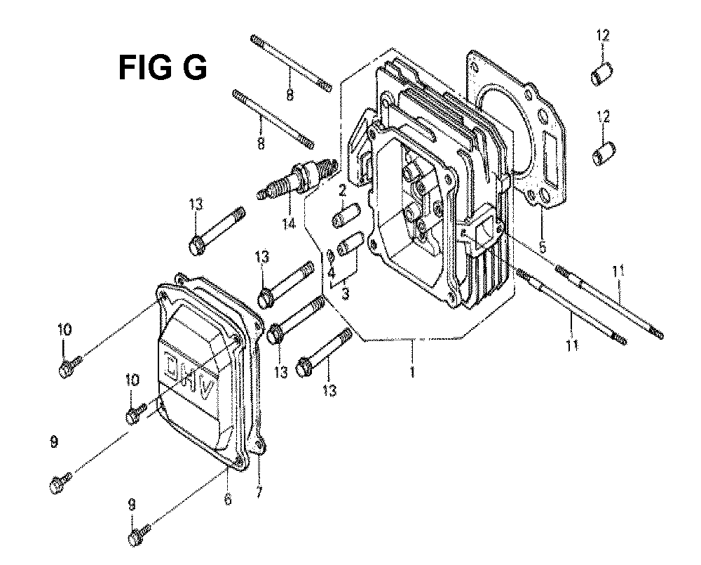 Fig-3 Diagram and Parts List for GXV160 Type P Honda Engine