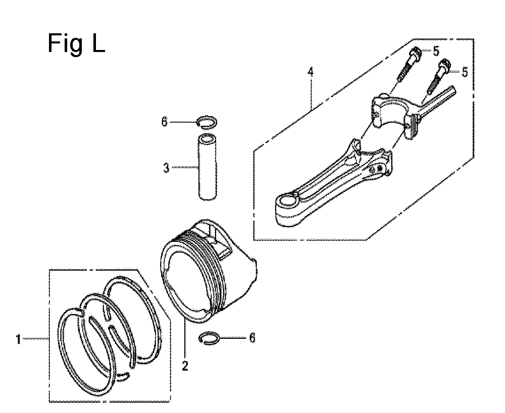 Fig-12 Diagram and Parts List for GCV135 Type A2D Honda Engine