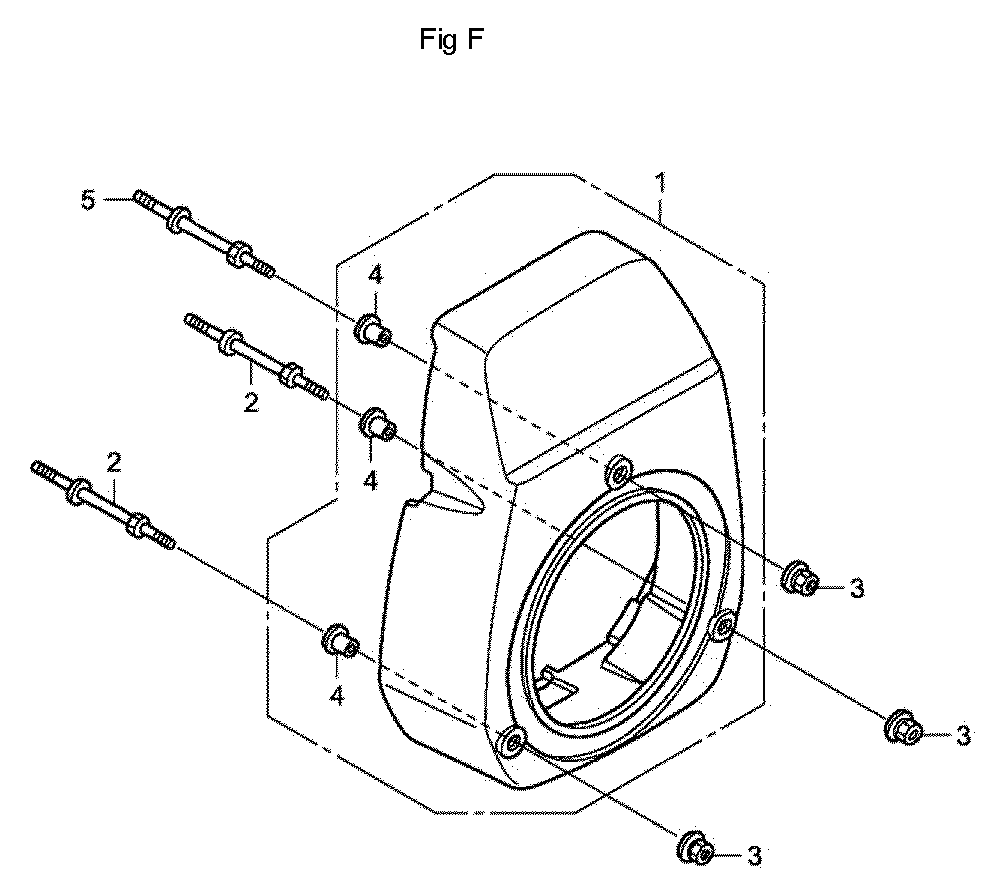 Fig-6 Diagram and Parts List for GC190A Type QHA Honda Engine
