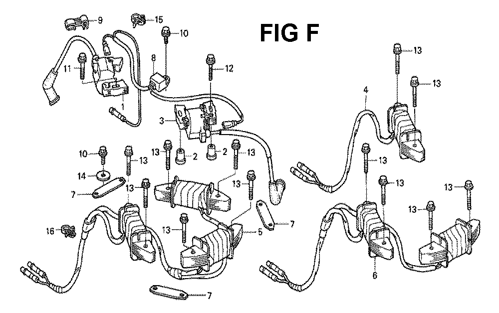 Fig-10 Diagram and Parts List for GXV530 Type EXA1A Honda Engine