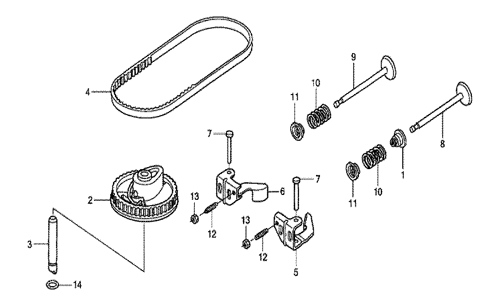 Fig-0 Diagram and Parts List for GSV190A Type A1G7 Honda Engine