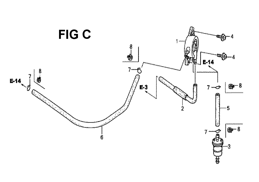 Fig-12 Diagram and Parts List for GXV520U Type QEA3 Honda Engine
