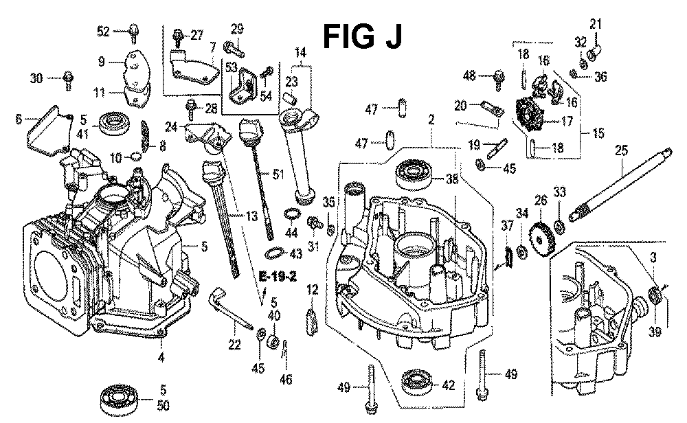 Fig-5 Diagram and Parts List for GXV160 Type N5 Honda Engine