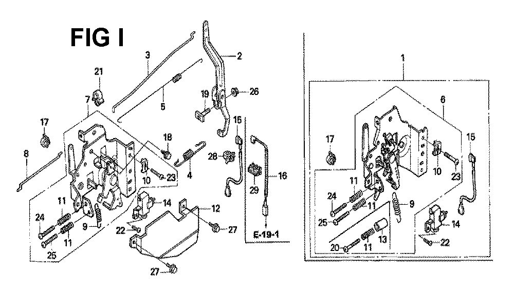 Fig-10 Diagram and Parts List for GXV160H2 Type N4C Honda Engine