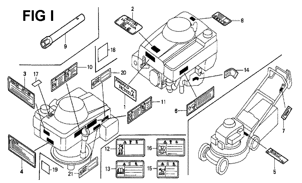 Fig-4 Diagram and Parts List for GXV160K1 Type N1E5 Honda Engine