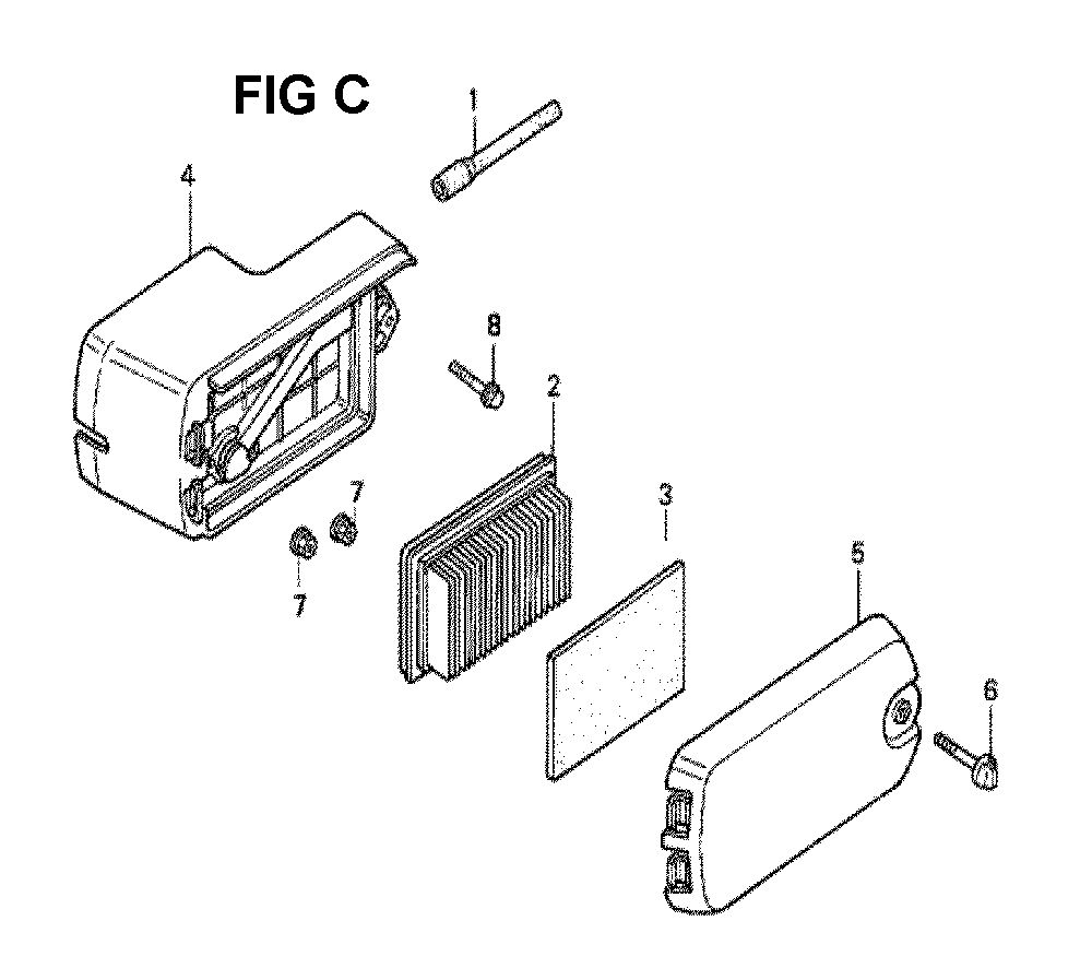 Fig-3 Diagram and Parts List for GXV140 Type N21 Honda Engine