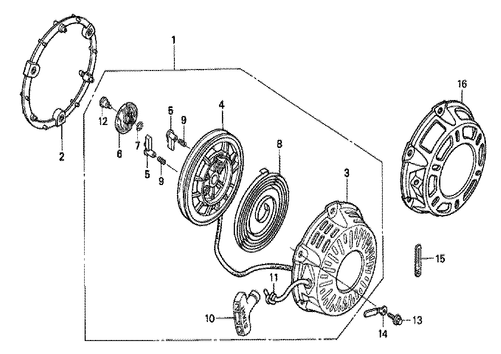 Fig-0 Diagram and Parts List for GX200 VXU-Seri-10-1899999 Honda Engine
