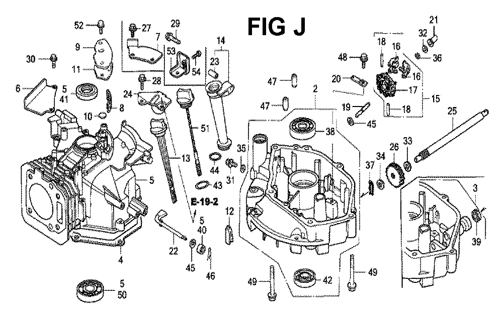Fig-1 Diagram and Parts List for GXV160 Type N4C Honda Engine