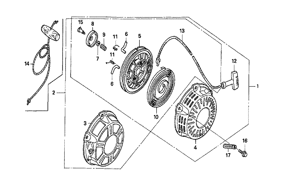 Fig-0 Diagram and Parts List for GX160K1 Type RXE2 Honda Engine