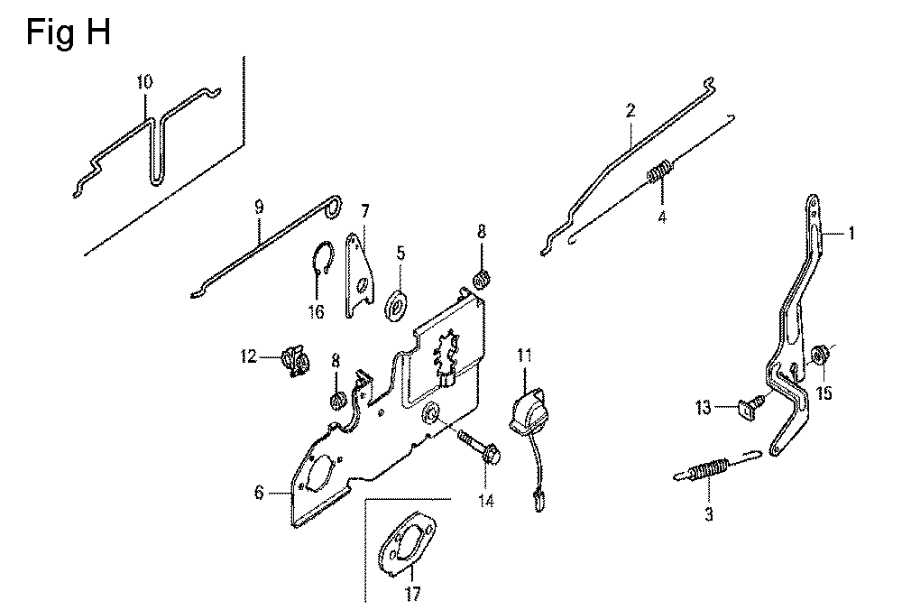 Fig-8 Diagram and Parts List for GCV160LA Type E1A2 Honda Engine