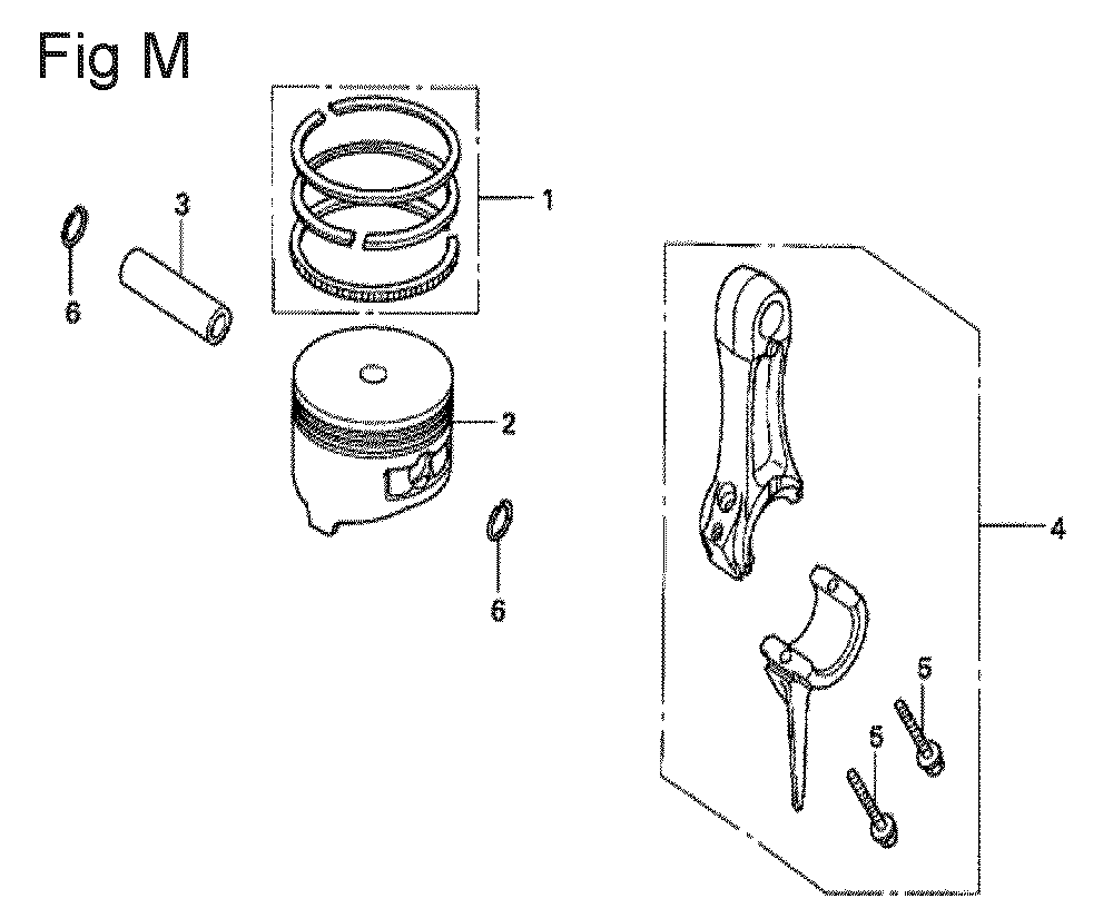 Fig-13 Diagram and Parts List for GX100U Type QAD Honda Engine