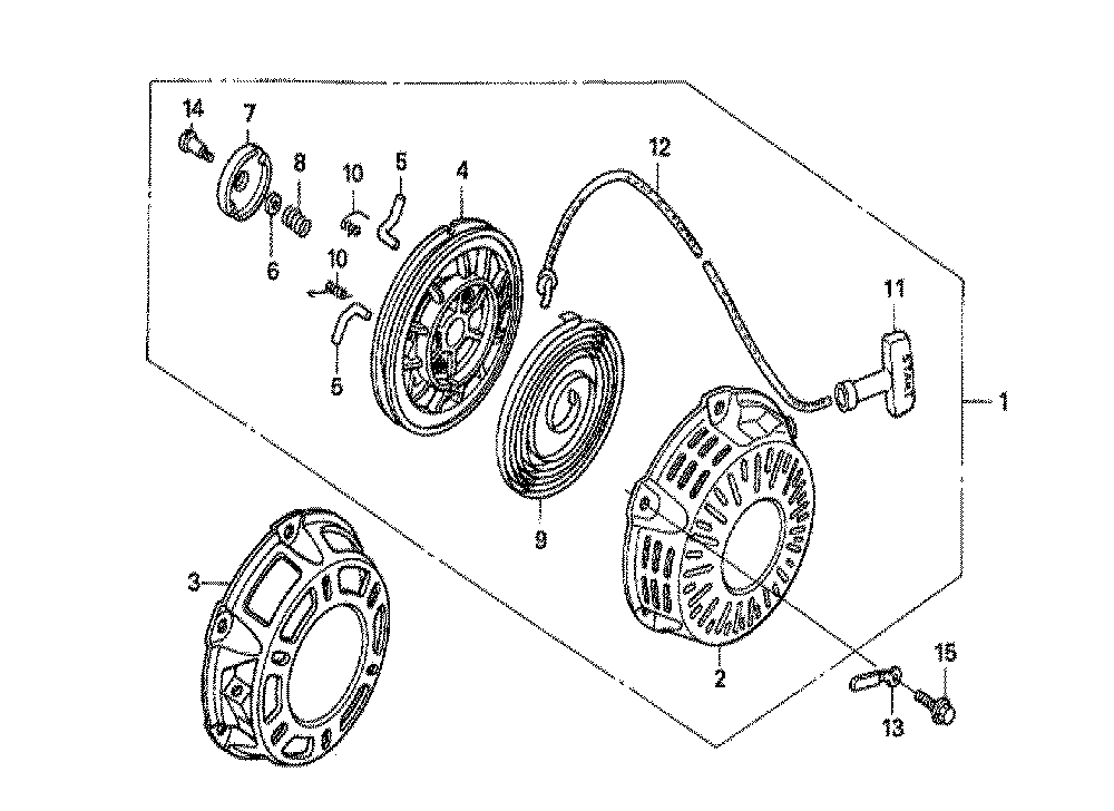 Fig-0 Diagram and Parts List for GX160U1 Type SX7 Honda Engine