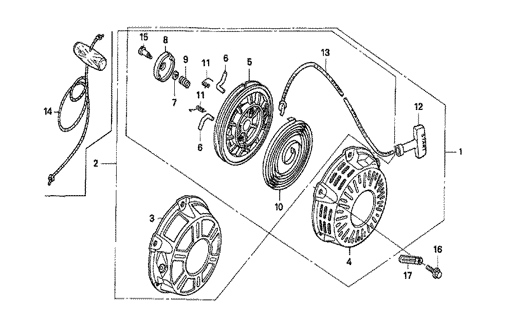 Fig-0 Diagram and Parts List for GX160K1 Type VED7 Honda Engine