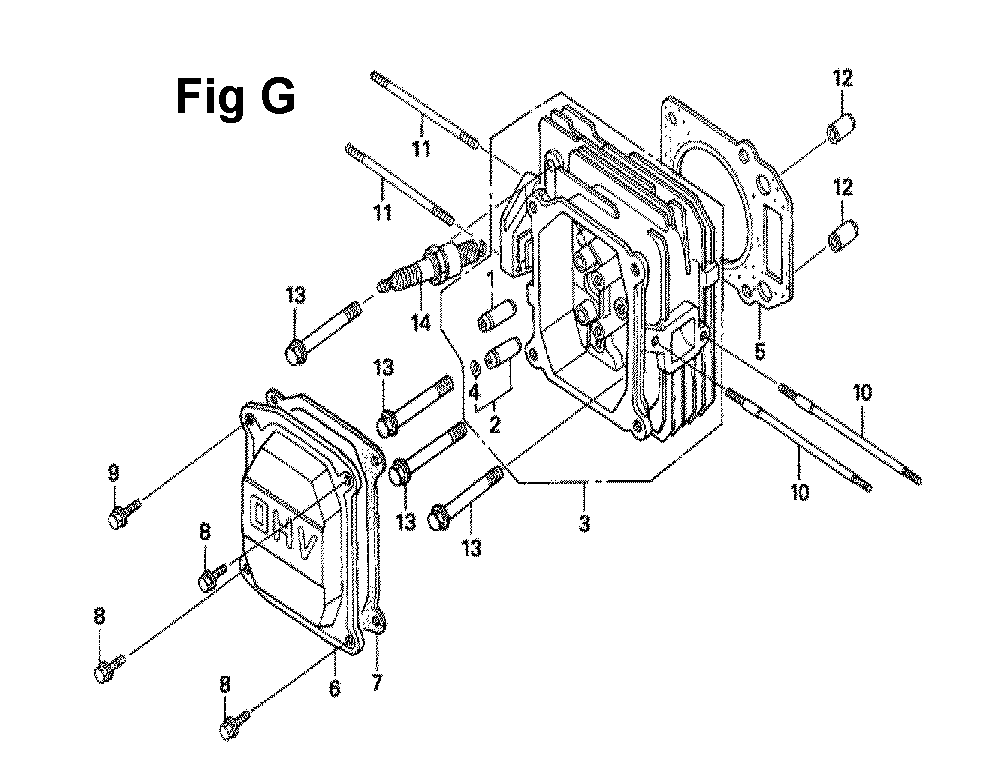 Fig-12 Diagram and Parts List for GXV160UH2 Type T1AT Honda Engine
