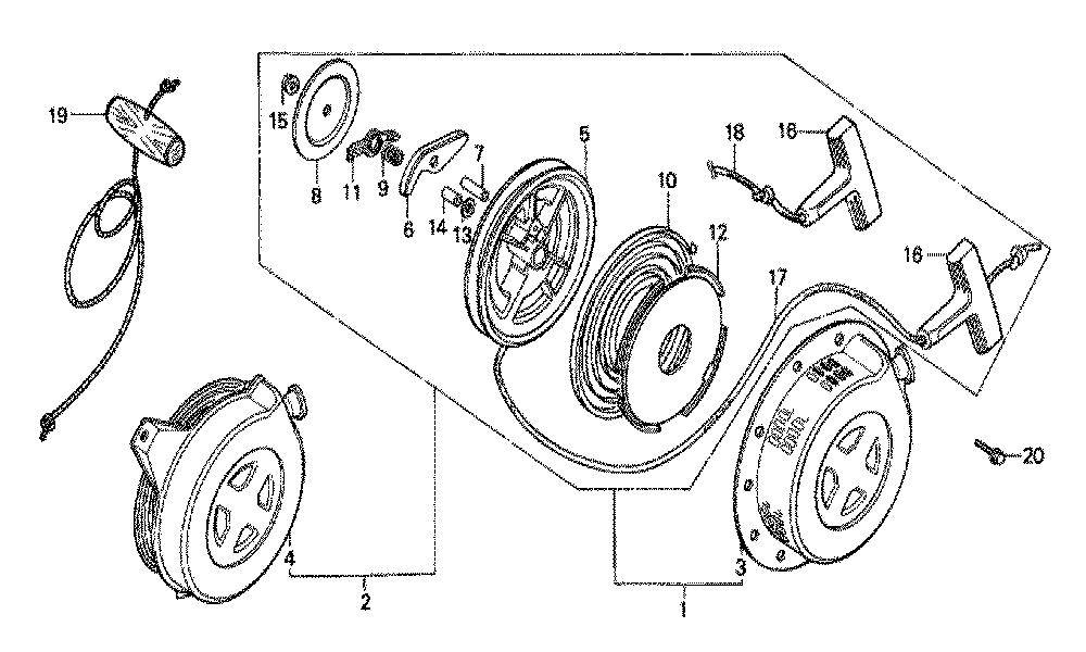 Fig-0 Diagram and Parts List for GX140 Type SJC Honda Engine