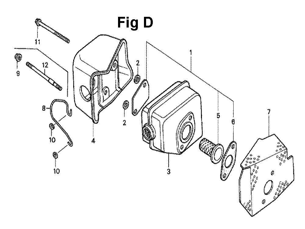 Fig-10 Diagram and Parts List for GXV140 Type N2Y Honda Engine