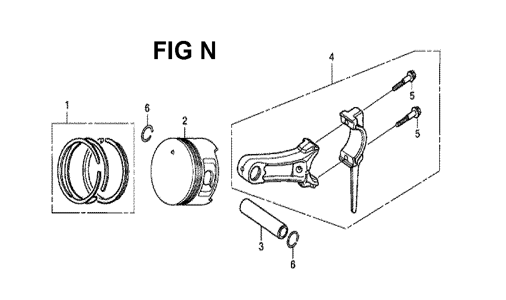 Fig-7 Diagram and Parts List for GX160H1 Type VSPP Honda Engine