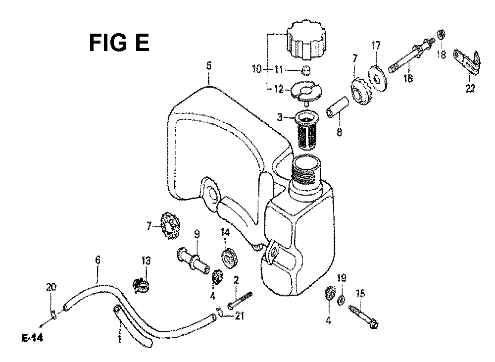 Fig-13 Diagram and Parts List for GXV160 Type N1C Honda Engine