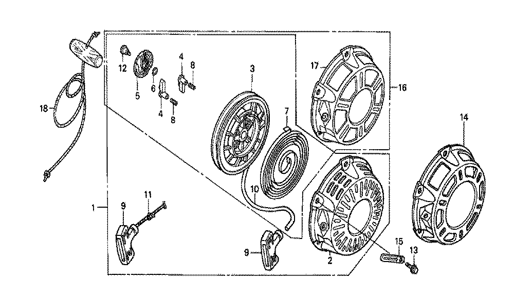 Fig-0 Diagram and Parts List for GX160K1 (RXE2)(61-8669999) Honda Engine