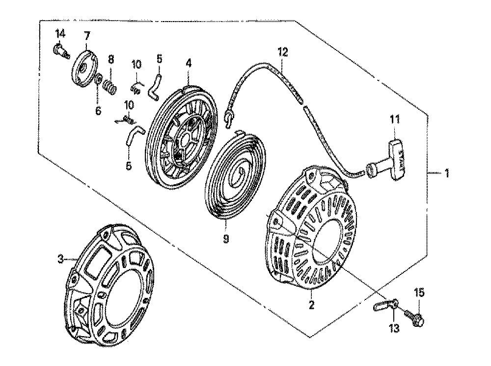 Fig-0 Diagram and Parts List for GX160U1 Type LX4 Honda Engine