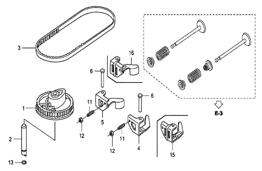 Fig-0 Diagram and Parts List for GCV160A Type A1AS Honda Engine
