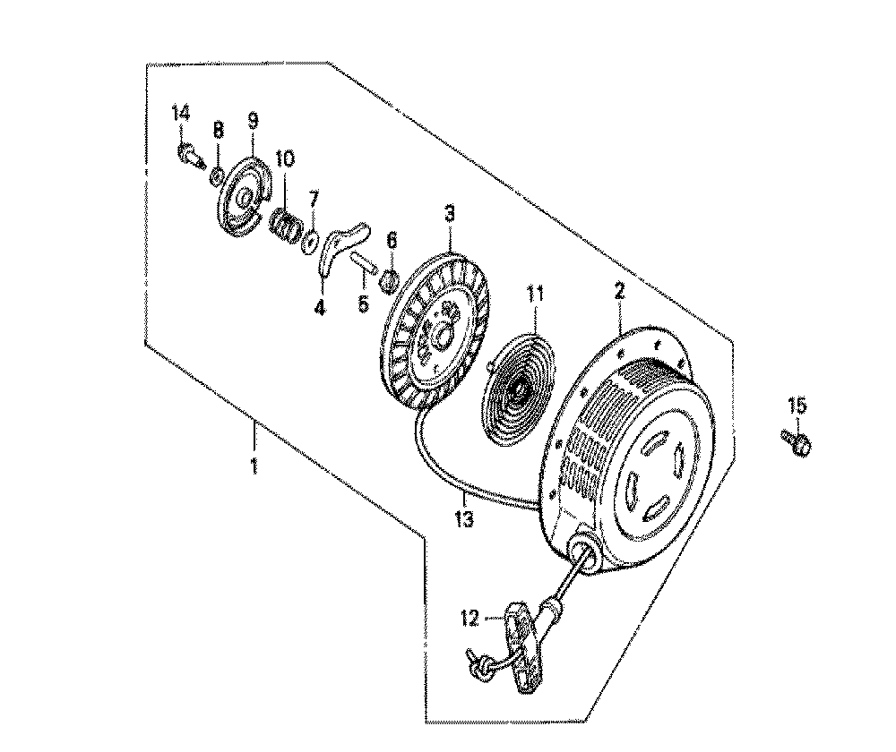 Fig-0 Diagram and Parts List for GX240 Type QA Honda Engine