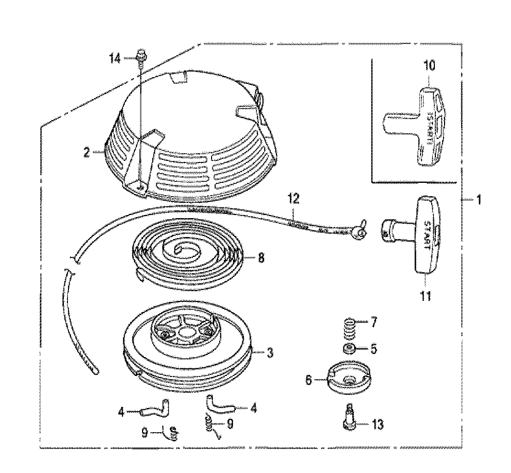 Fig-0 Diagram and Parts List for GXV160UH2 Type N1F1 Honda Engine