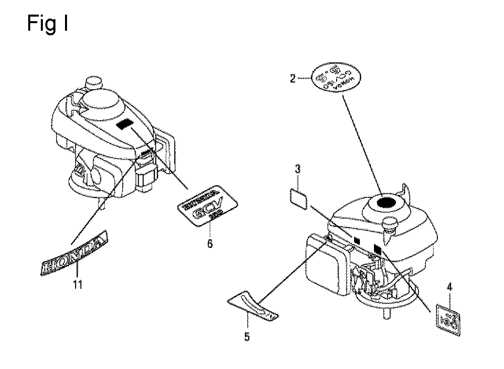 Fig-9 Diagram and Parts List for GCV160LA Type A2R Honda Engine