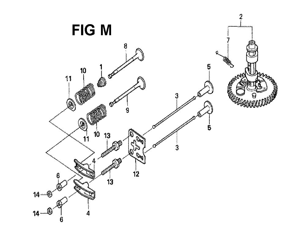 Fig-4 Diagram and Parts List for GXV160H2 Type N1 Honda Engine