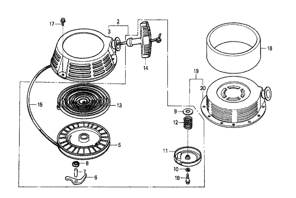 Fig-0 Diagram and Parts List for GXV340 Type DAE Honda Engine