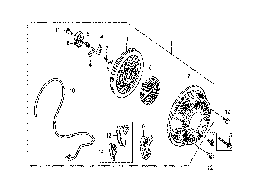 Fig-0 Diagram and Parts List for GX270T Type QMH Honda Engine