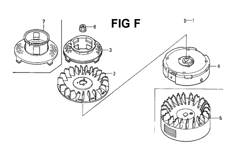 Fig-6 Diagram and Parts List for GXV160H2 Type SFNR Honda Engine