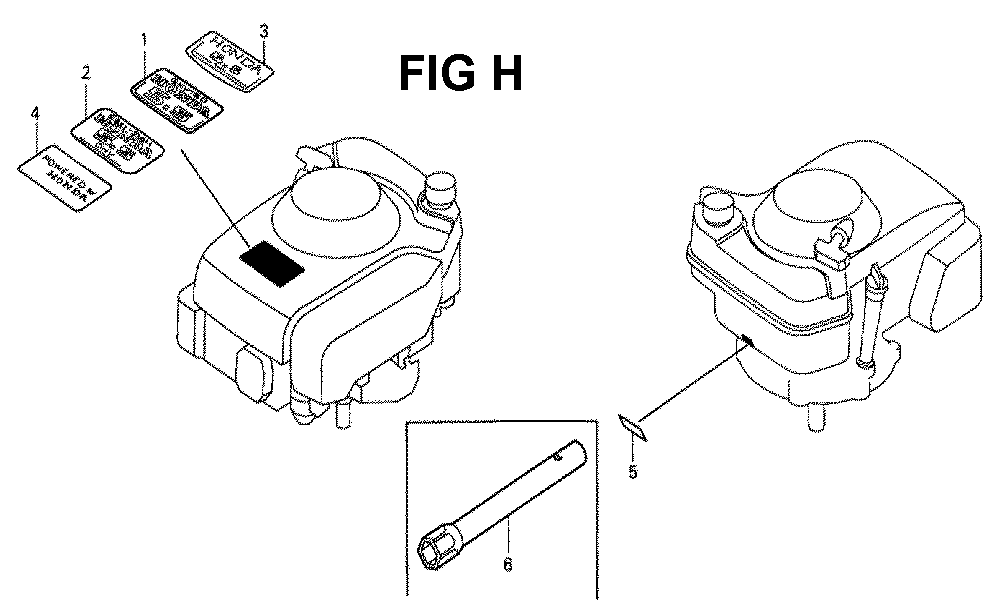 Fig-5 Diagram and Parts List for GXV160K1 Type N4C Honda Engine
