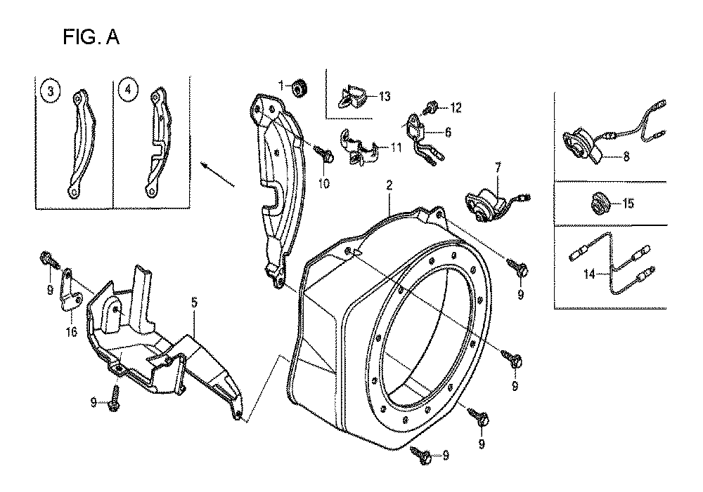 Fig-1 Diagram and Parts List for GX120T1 Type QX2 Honda Engine
