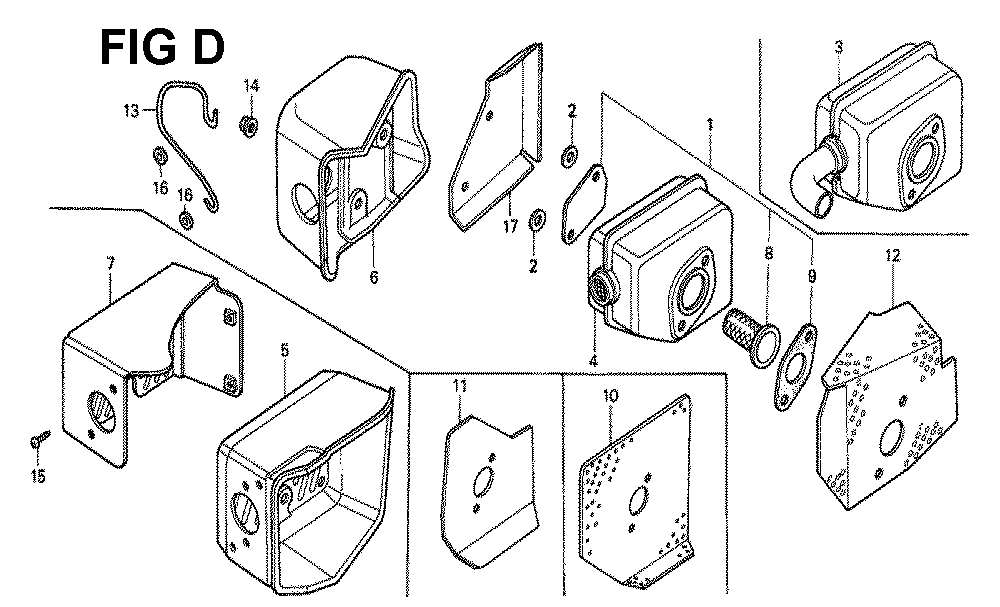 Fig-10 Diagram and Parts List for GXV160 Type S Honda Engine