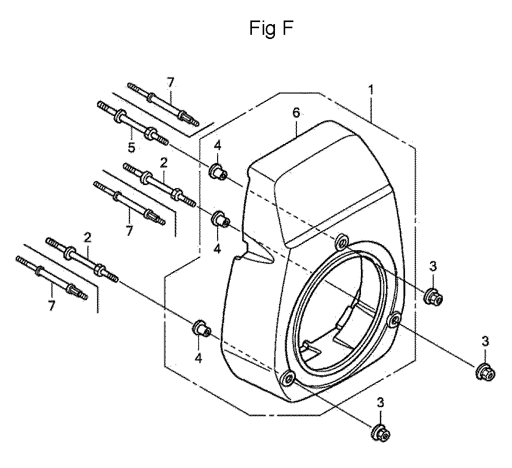 Fig-6 Diagram and Parts List for GC160A Type QEA Honda Engine