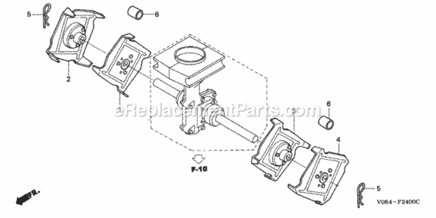 Part Location Diagram of 90753-V25-000 Honda Lock Pin