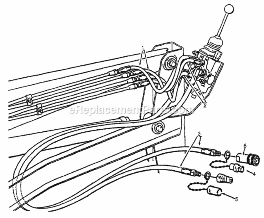 Valve Hydraulics Diagram and Parts List for FL6555 Type A Honda Lawn Tractor