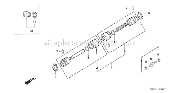 Page N Diagram and Parts List for G100K2 Type KR - VIN# G100-3000001-9999999 Honda Engine
