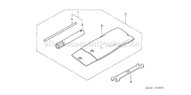 Page Q Diagram and Parts List for G100K2 Type QA2 - VIN# G100-3000001-9999999 Honda Engine