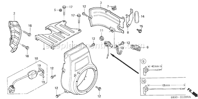 Page K Diagram and Parts List for G300 Type PB6 - VIN# -1000001-1457696 Honda Engine