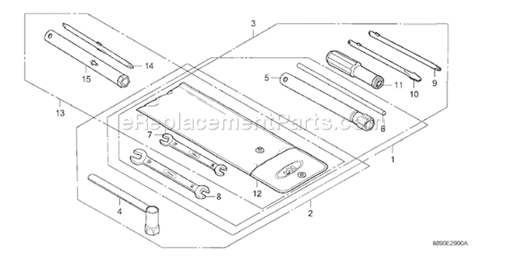 Page S Diagram and Parts List for G300 Type PB6 - VIN# -1000001-1457696 Honda Engine