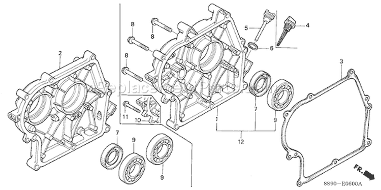 Page G Diagram and Parts List for G300 Type PB6 - VIN# -1000001-1457696 Honda Engine