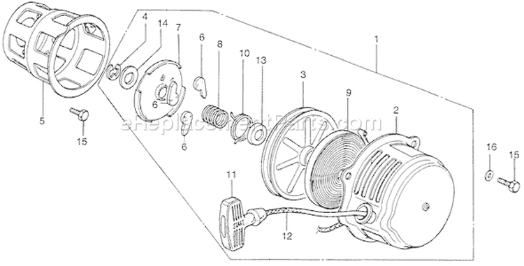 Page F Diagram and Parts List for G65K2 Type RD1 - VIN# G65-3000034-3102930 Honda Engine